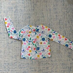 Colorful Kids Long Sleeve Swim Shirt